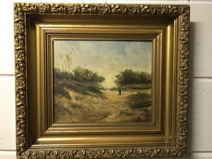 Elias Stark - Duinlandschap met persoon kopen? Bied vanaf 75!