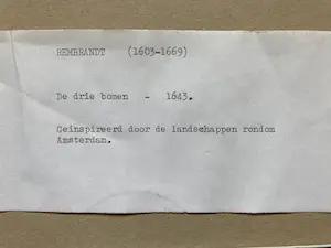 Theo Beerendonk - Ets van Rembrandt's De drie bomen uit 1643 kopen? Bied vanaf 100!