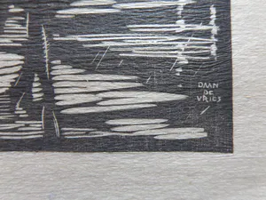 Daan de Vries - NAAKT / LOT VAN 3 STUKS / ZW-W HOUTSNEDE / SIG kopen? Bied vanaf 50!