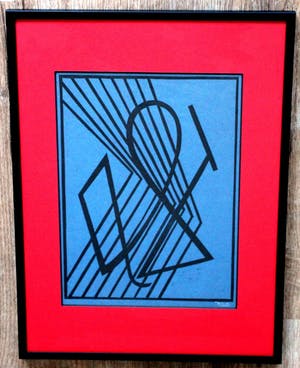 Cesar Domela - ingelijste houtsnede (nette lijst!) kopen? Bied vanaf 125!