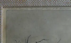 Toon de Jong - Ingelijste ets , Eemnes-Buiten met Boerin - 1906 kopen? Bied vanaf 50!