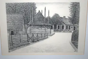 Sal Meijer - litho - Blaricum, Eemnesserweg 4 kopen? Bied vanaf 75!