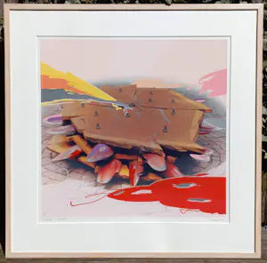 Ger van Elk - The Cutex Song, zeefdruk op fotolitho (netjes ingelijst, groot) kopen? Bied vanaf 295!