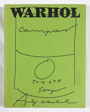 Andy Warhol - Gesigneerd boek met tekening, 1st Catalogue raisonné kopen? Bied vanaf 1!