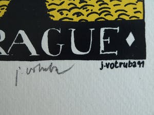 Jiri Votruba - 2x Litho , Franz Kafka, Praag – gesigneerd - 1991 kopen? Bied vanaf 75!