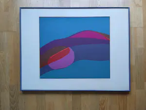 Harr Scheffer - Avondlandschap - linosnede - ingelijst kopen? Bied vanaf 95!