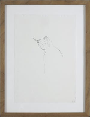 Niet of onleesbaar gesigneerd - Pentekening, Zonder titel kopen? Bied vanaf 1!