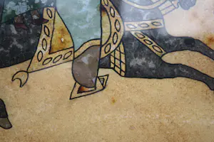 Niet of onleesbaar gesigneerd - Fraaie Perzische Achter Glas Schildering (19e eeuw kopen? Bied vanaf 1!