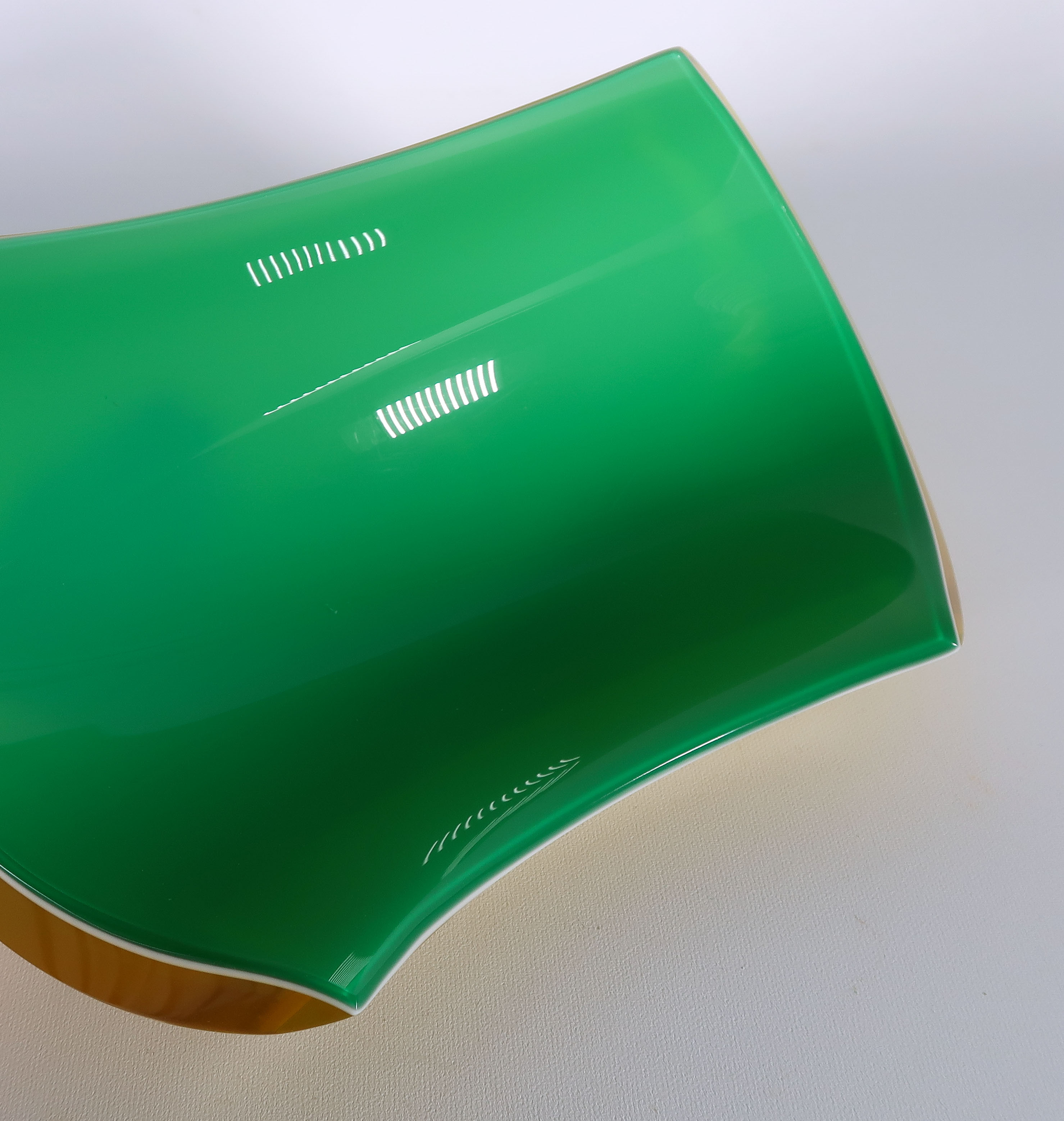 Mazzega - Glas, Groen en gele schaal kopen? Bied vanaf 50!