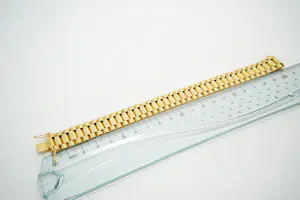 35 - Bijzonder mooie en zware 18 Krt gouden "president" armband - heren model kopen? Bied vanaf 3150!