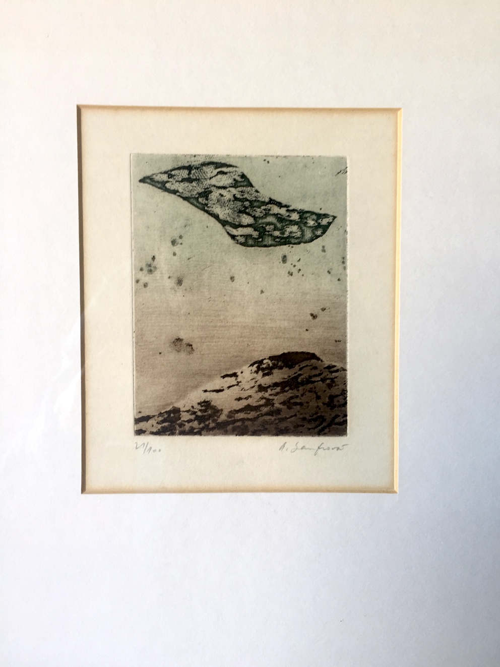 Alena Laufrova - Kleurets, Ingelijst verkocht voor € 40!