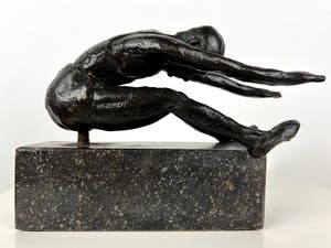 Gerard Lageman - Bronzen scultpuur | 'Turner' | jaren '80 kopen? Bied vanaf 1!