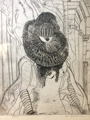 Vic Gentils - Naakte Vrouw - Zeefdruk, Ingelijst kopen? Bied vanaf 75!