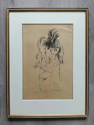 Theo Wolvecamp - Cobra Expressionistisch compositie kopen? Bied vanaf 280!