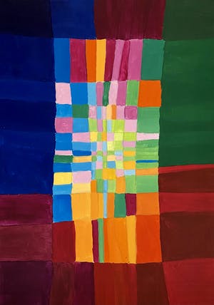 Niet of onleesbaar gesigneerd - Kleurrijk abstract kopen? Bied vanaf 1!