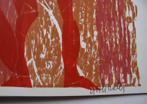 Helmut Andreas Paul Grieshaber - " TARNENGEL " 3 FARBHOLZHOLZSCHNITTE kopen? Bied vanaf 200!