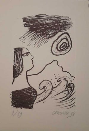 Corneille - litho, oplage 99 stuks, handgesigneerd en ingelijst kopen? Bied vanaf 80!