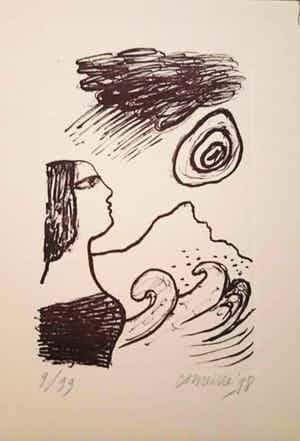 Corneille - litho, oplage 99 stuks, handgesigneerd en ingelijst verkocht voor € 80!