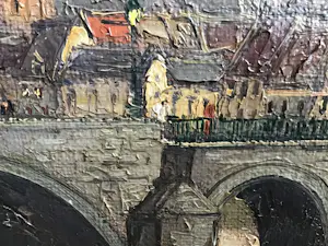 Pie Wilhelmus - De oude brug over de Maas Maastricht. kopen? Bied vanaf 150!