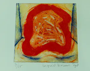 Ingrid Bouws - expressionistische kleuren-ets & aquatint - zeer kleine oplage (25) - 1998 kopen? Bied vanaf 31!