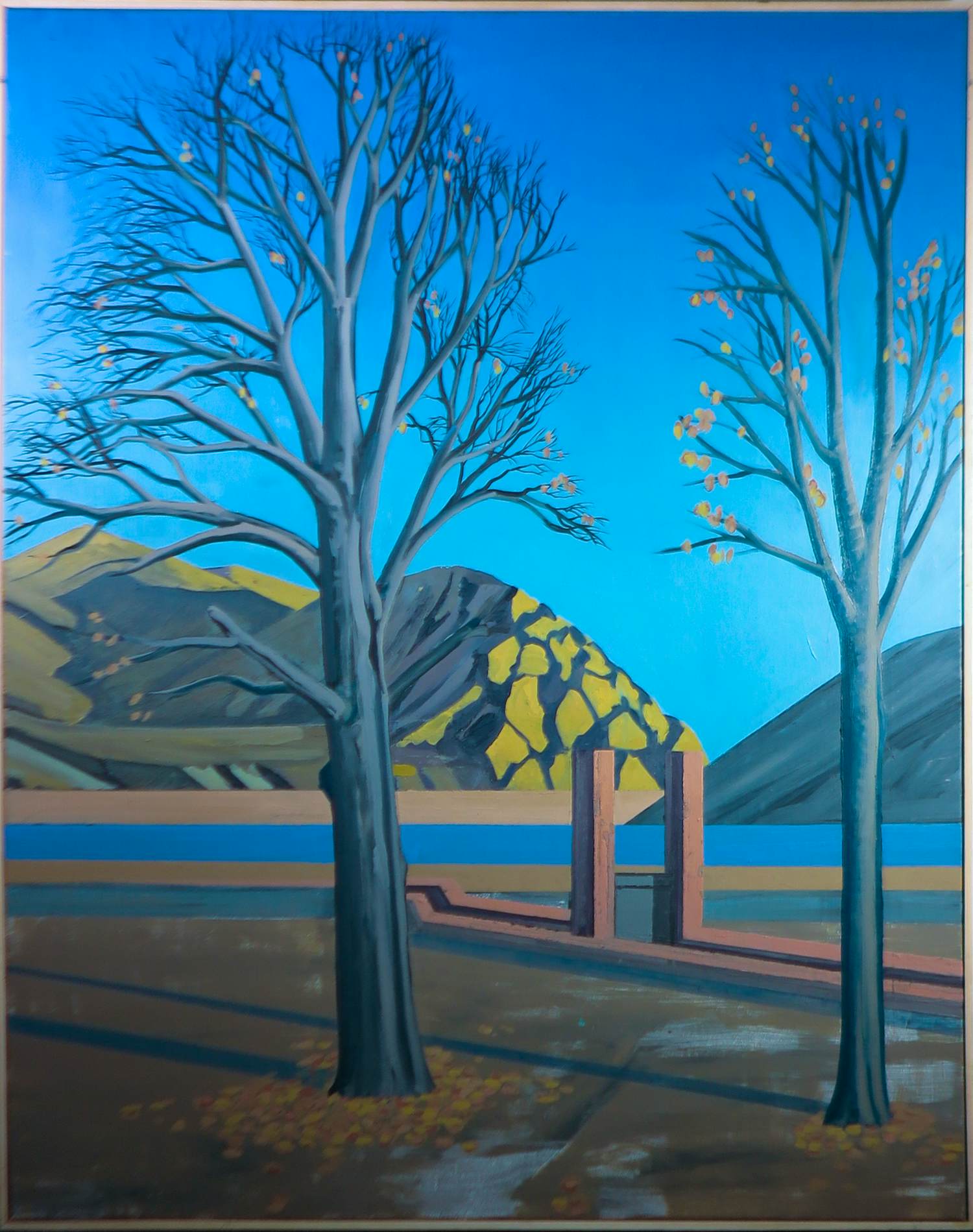 Joris van der Horst - Olieverf op doek, Irrigatiesluisje - Ingelijst (Zeer groot) kopen? Bied vanaf 200!