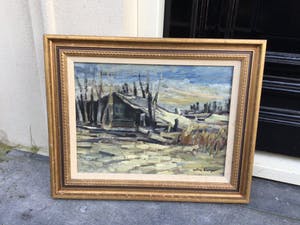 Wim Burger - C5042, Winter in Drenthe kopen? Bied vanaf 275!