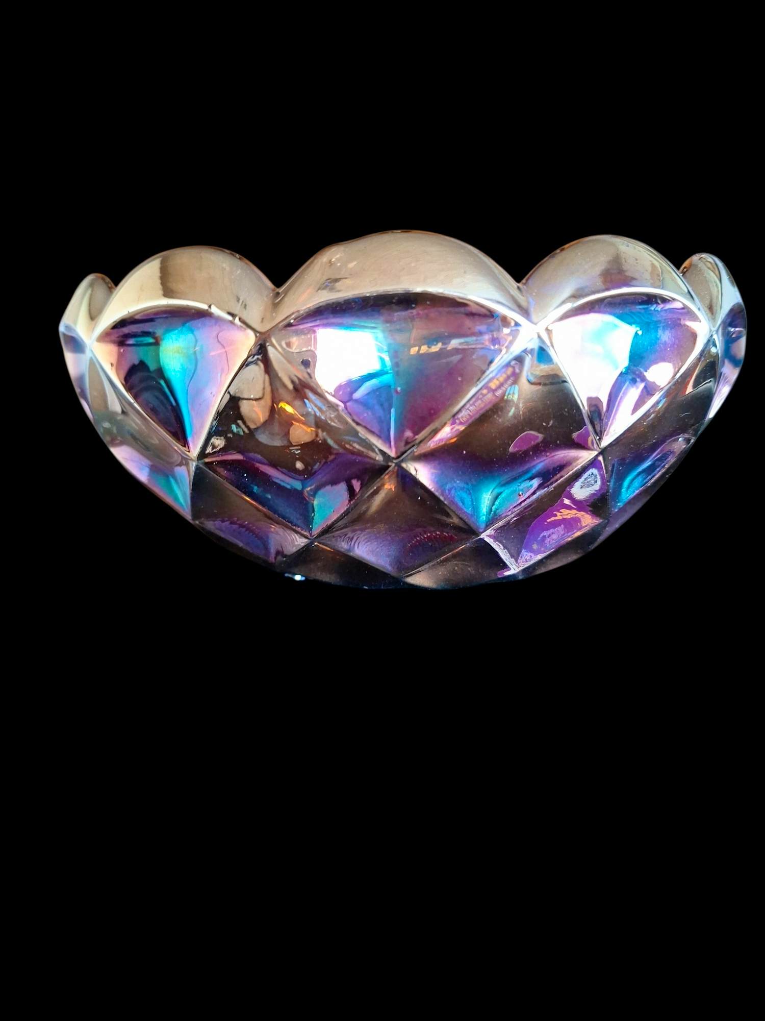 Eda Glasbruk - Schaal in Carnival glas kopen? Bied vanaf 45!