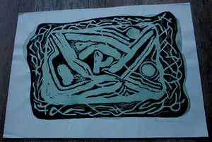 Henc van Maarseveen - Linosnede - 1966 kopen? Bied vanaf 45!