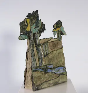 Miny Kruip-Pothof - Keramiek, Dijklandschap kopen? Bied vanaf 80!