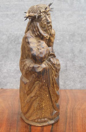 Heiligenbeeld - Jezus van Nazareth op de koude steen. kopen? Bied vanaf 25!