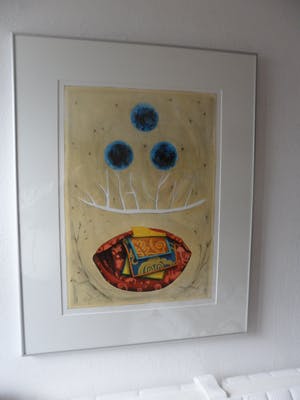 Lon Buttstedt - Litho, Bundle, twig, three points - Ingelijst kopen? Bied vanaf 30!