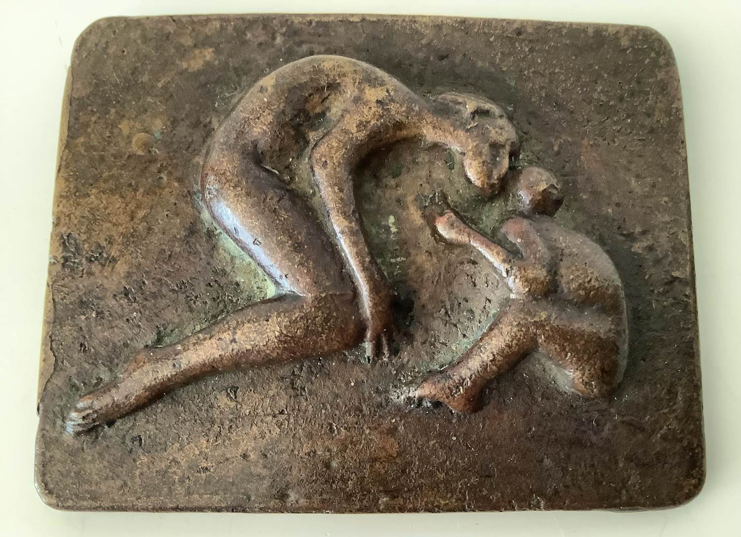 Piet van Heerden - Moeder en kind spelend kopen? Bied vanaf 115!