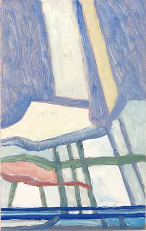 Paul Overhaus - Olieverf op board, Zonder titel verkocht voor € 40!