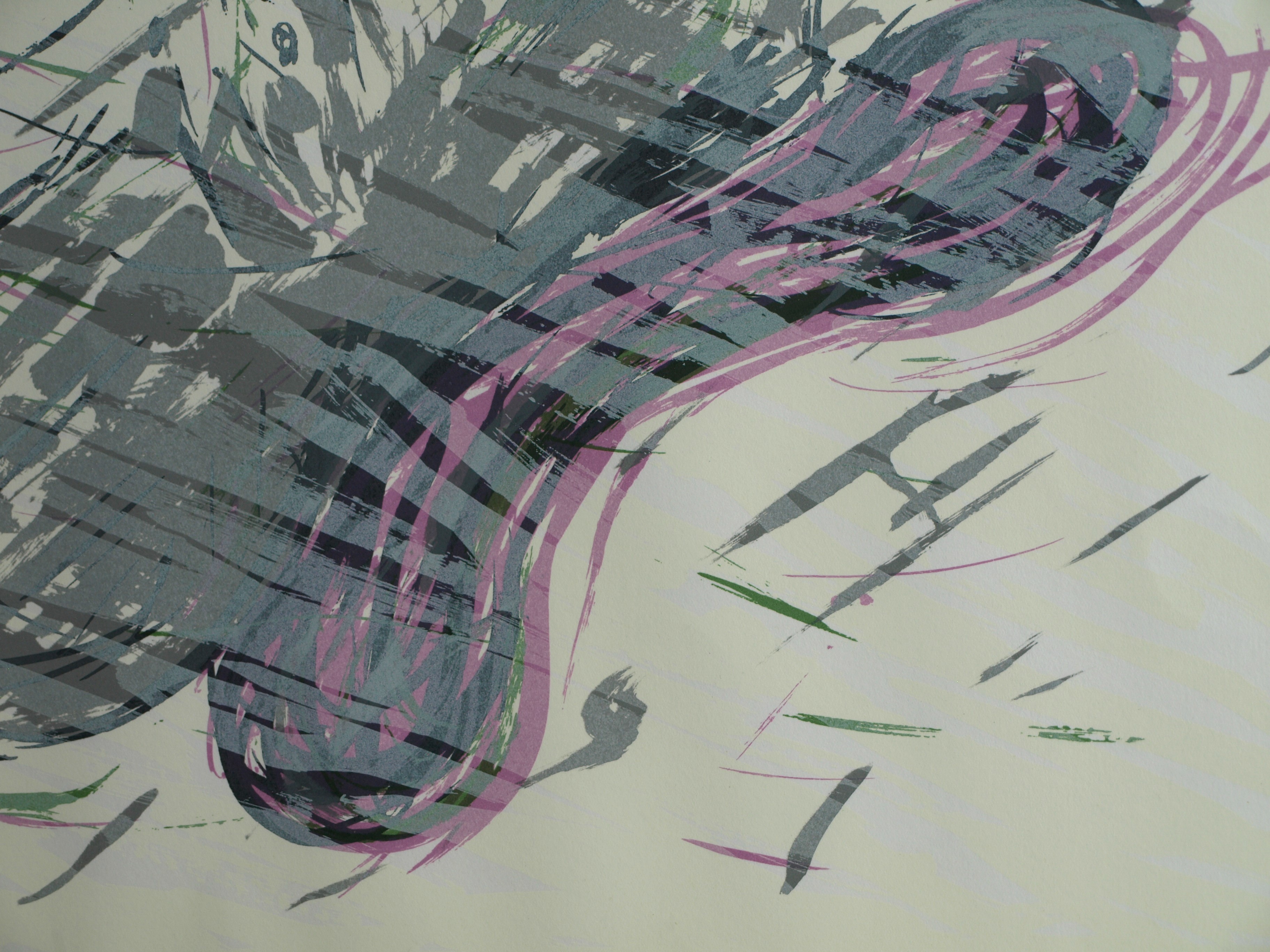 Frank Daalder - Zeefdruk , Schoen onder water – gesigneerd & ingelijst - 1977  kopen? Bied vanaf 1!