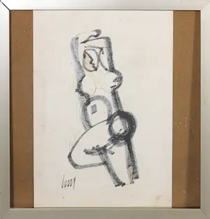 Menno Meijer - Lot van vier ingelijste originele werken op papier kopen? Bied vanaf 1!