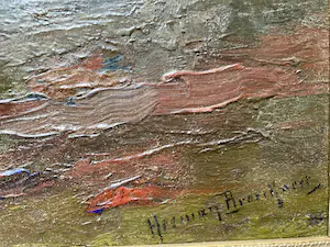 Herman Broeckaert - Landschap met knotwilgen in de avondzon kopen? Bied vanaf 89!