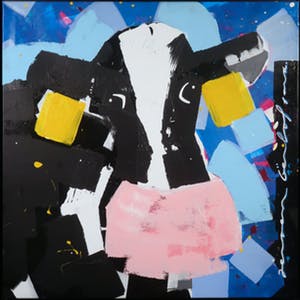 Jeroen Gerlofsma - Acryl op doek, Koe - Ingelijst kopen? Bied vanaf 50!