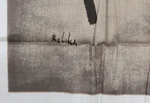 Edmondo Bacci - Zonder titel + Toon Kelder, Composition, Lot van 2 zeefdrukken op katoenzijde kopen? Bied vanaf 1!