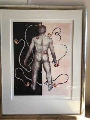 Marc Maet - man die belaagd wordt door Belgische kunst kopen? Bied vanaf 150!