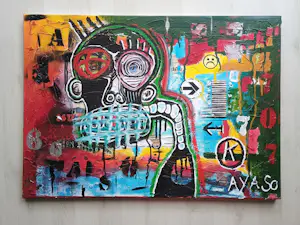 Aya So - Gemälde - handsigniert - montiert - (70 x 50 cm) kopen? Bied vanaf 1800!