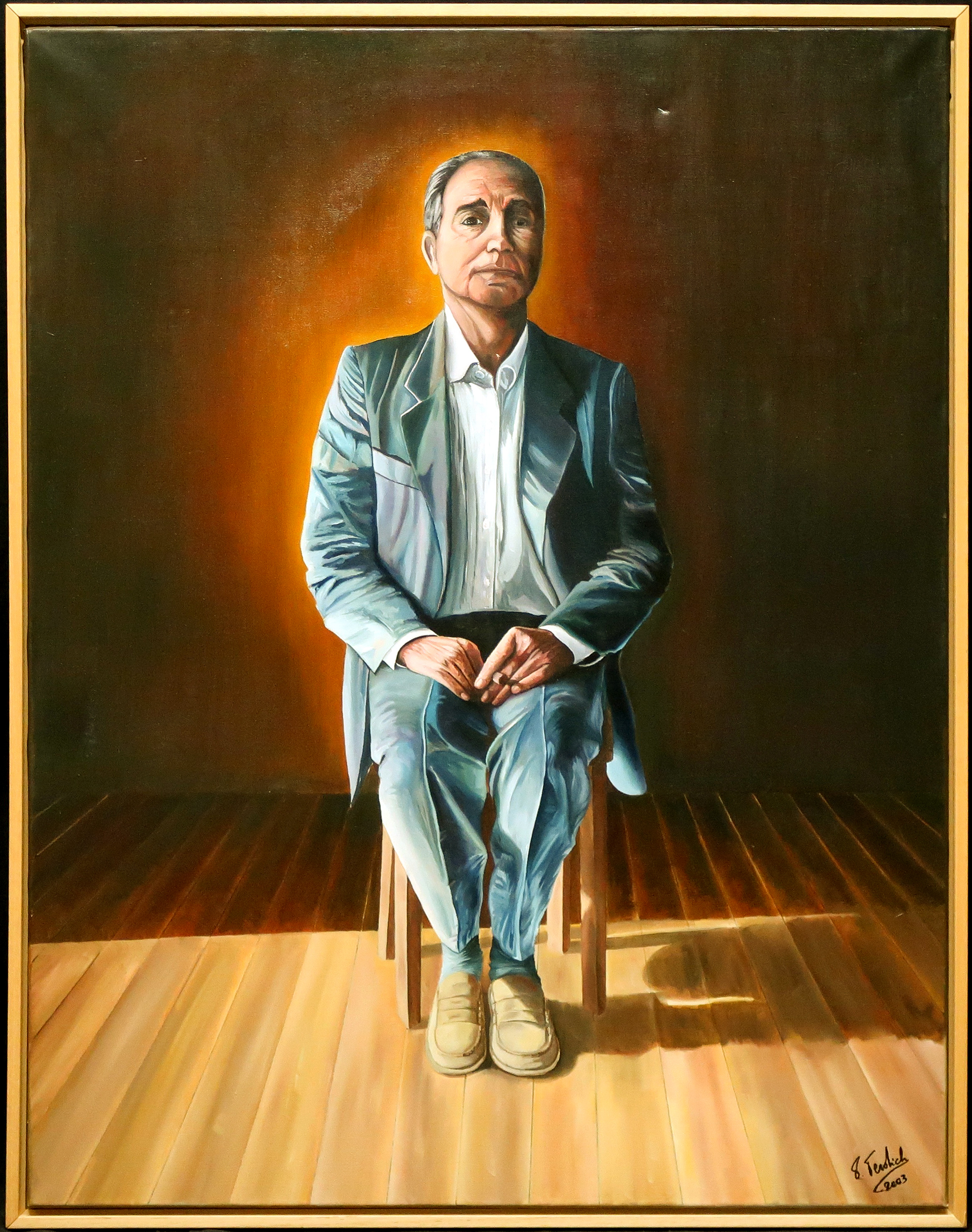 Paolo Terdich - Olieverf op doek, Attesa 1 - Ingelijst kopen? Bied vanaf 100!