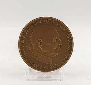 Oswald Wenckebach - Bronzen penning, Jhr. Mr. F. Beelaerts van Blokland kopen? Bied vanaf 1!
