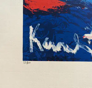 Jacob Kanbier - Zeefdruk: 'Naakt in blauw' (2004) kopen? Bied vanaf 35!