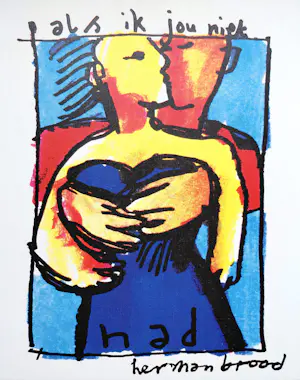 Herman Brood - Als ik jou niet had, print op canvas kopen? Bied vanaf 125!