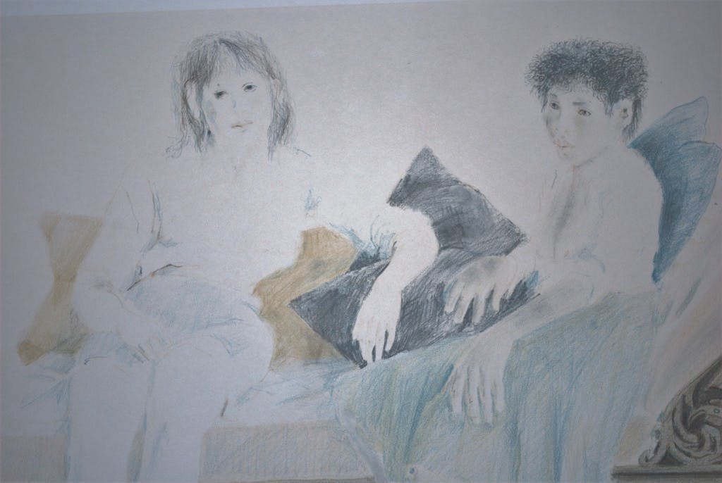 David Remfry - 2 vrouwen op een bank--grote litho oplage 90 door de brit David Remfry kopen? Bied vanaf 60!