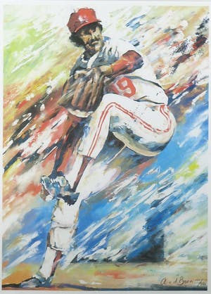 Angelique van den Born - Offset, Honkballer - Ingelijst kopen? Bied vanaf 1!