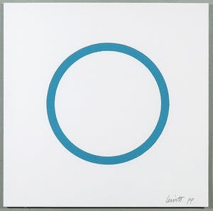 Sol LeWitt - Zeefdruk uit de serie 'Five Geometric Figures in Five Colors' - Ingelijst kopen? Bied vanaf 1!