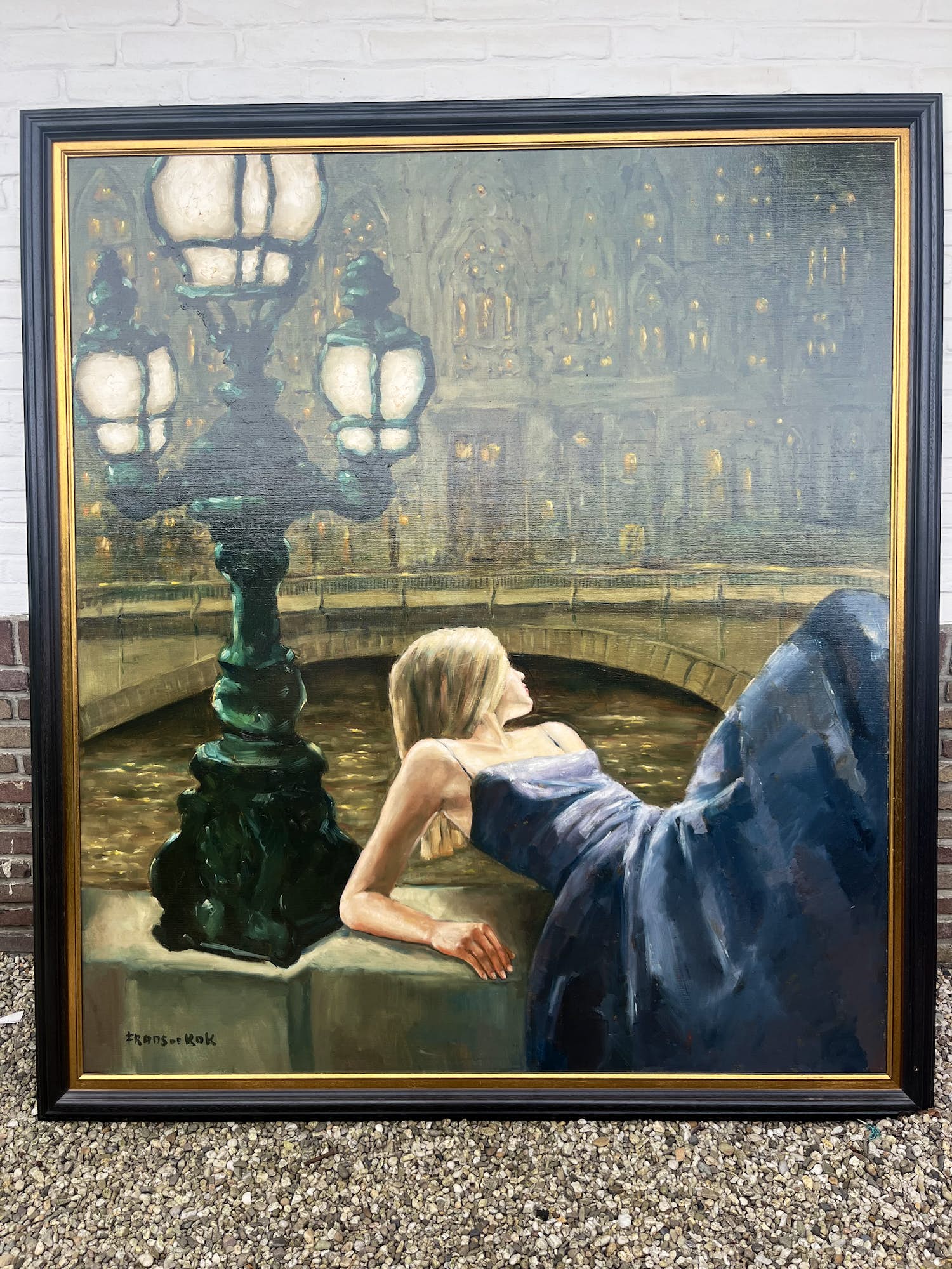 Frans de Kok - lady in blue dress kopen? Bied vanaf 1500!