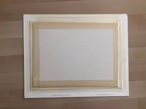 Clement Bezemer - zicht op dorpje aan rivier met afgemeerde boten (in dubbel passe partout) kopen? Bied vanaf 30!