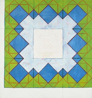 Niet of onleesbaar gesigneerd - Acryl en pen op doek, Abstracte compositie kopen? Bied vanaf 1!